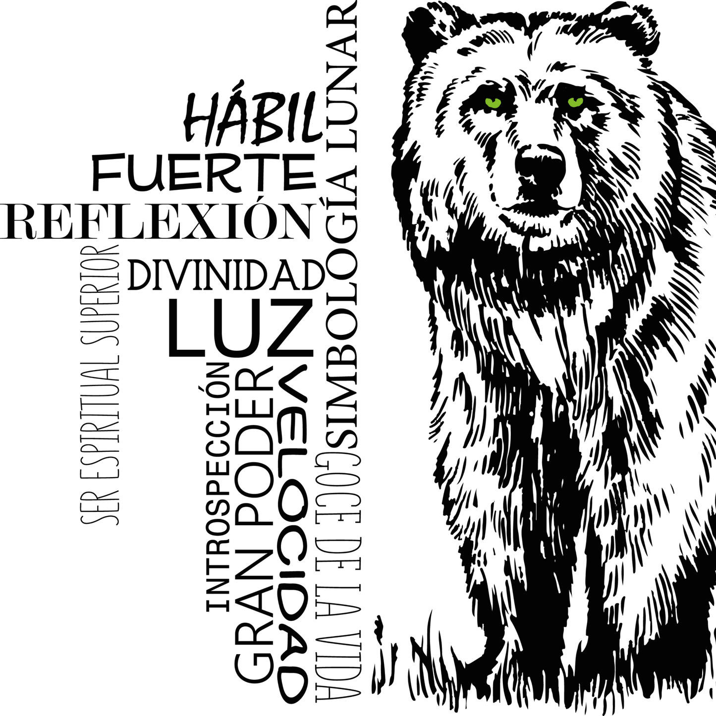 Manga corta unisex OSO - Reflexión, fuerza e intuición