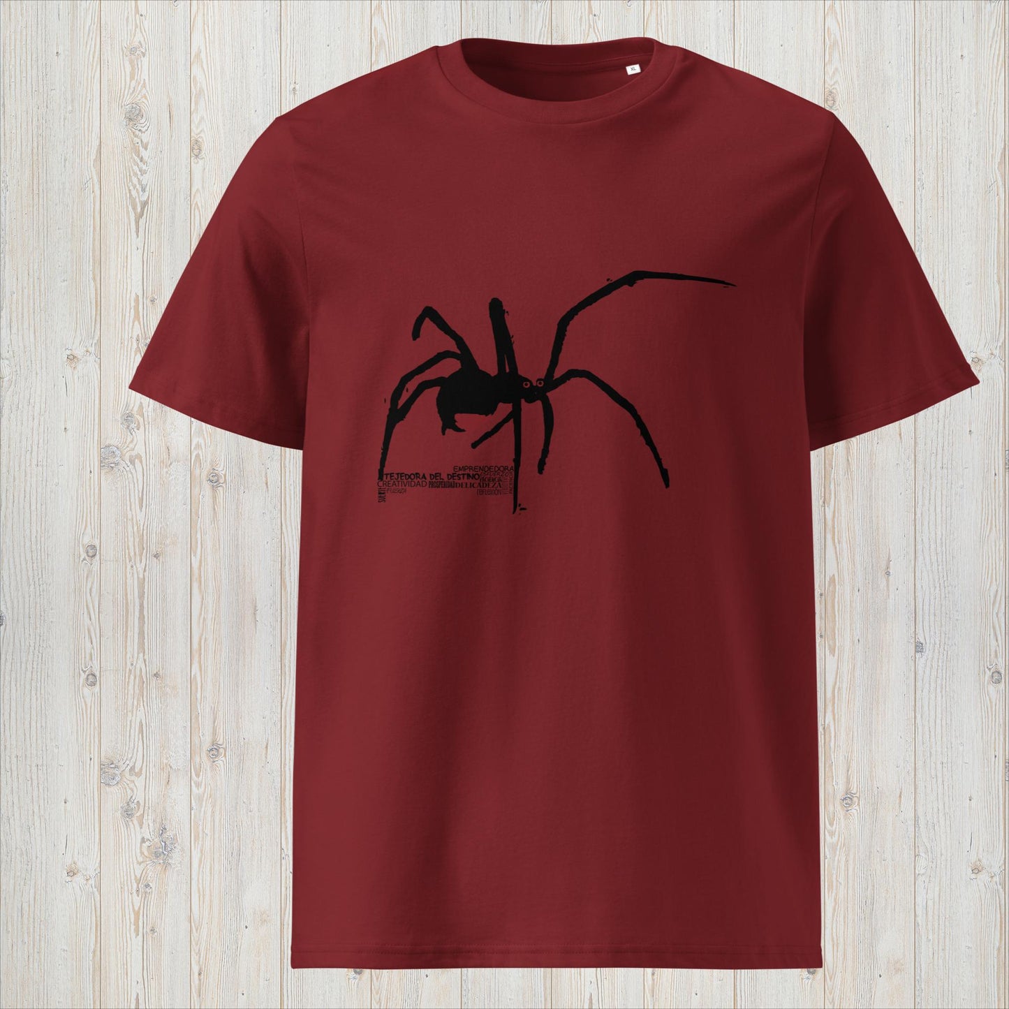 Manga corta unisex ARAÑA- Tejedora del destino, creatividad y prosperidad