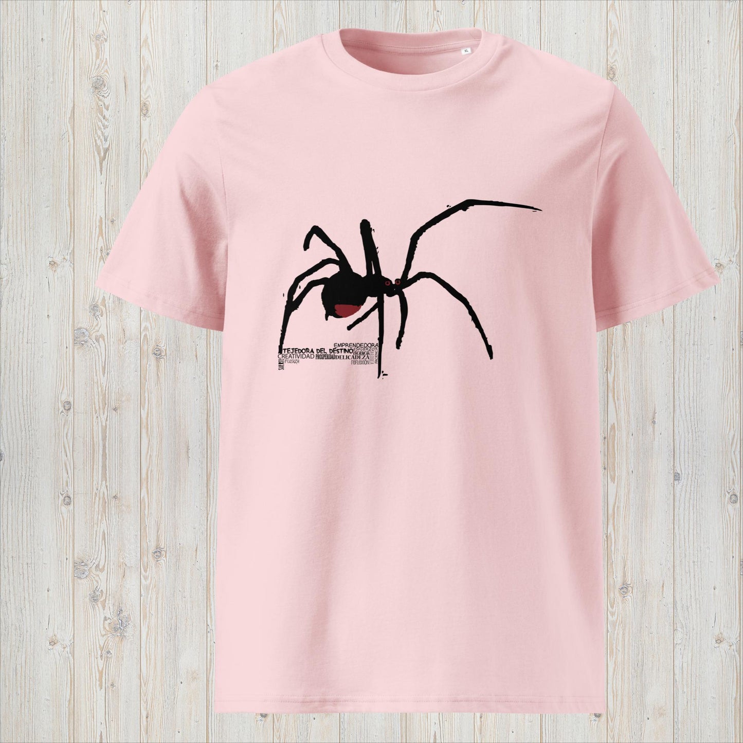 Manga corta unisex ARAÑA- Tejedora del destino, creatividad y prosperidad