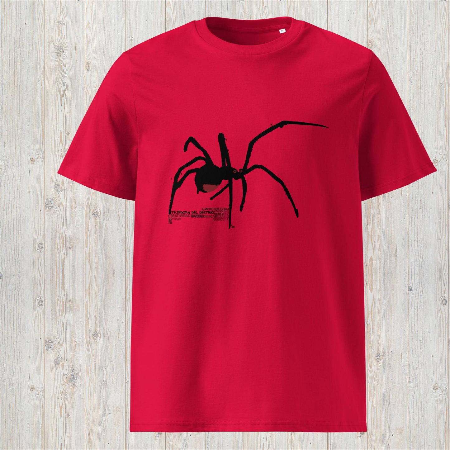 Manga corta unisex ARAÑA- Tejedora del destino, creatividad y prosperidad