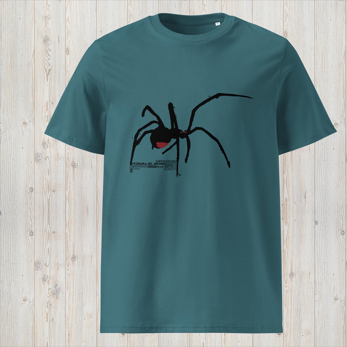 Manga corta unisex ARAÑA- Tejedora del destino, creatividad y prosperidad
