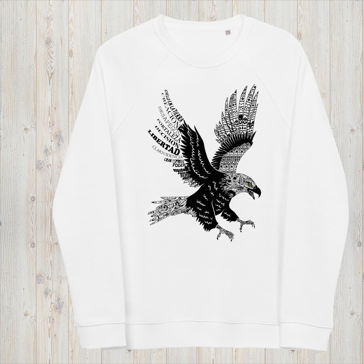 Sudadera orgánica unisex ÁGUILA - Desapego, libertad, Gran Espíritu