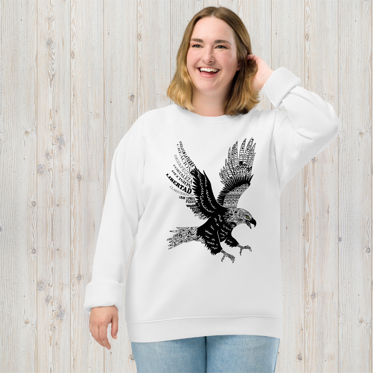 Sudadera orgánica unisex ÁGUILA - Desapego, libertad, Gran Espíritu