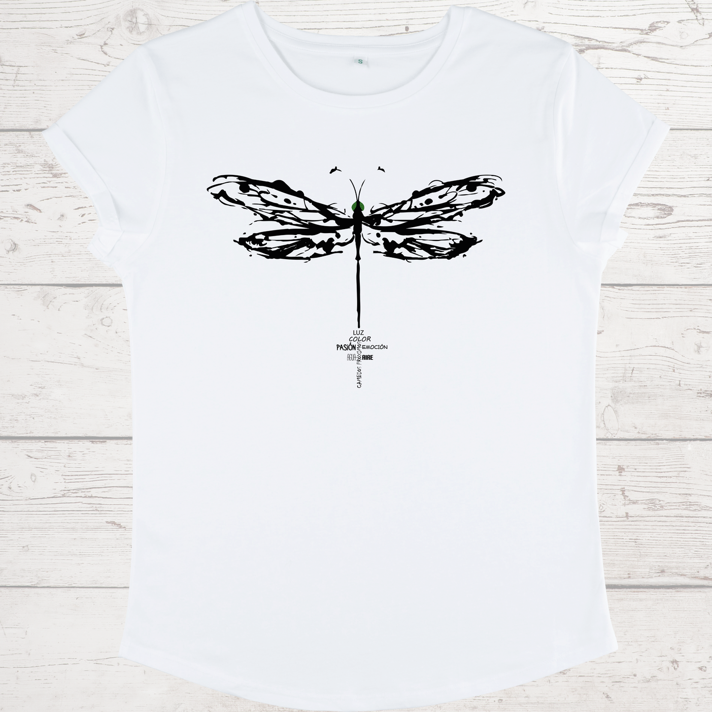 Manga corta mujer outlet LIBÉLULA - Transformación, equilibrio y belleza