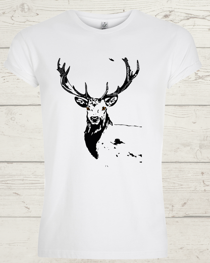 Manga corta unisex CIERVO - Inocencia, oportunidad y renovación