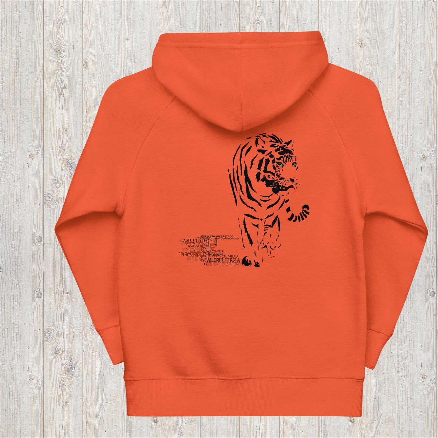 Sudadera capucha niñ@ TIGRE- Valor, inteligencia y sígilo