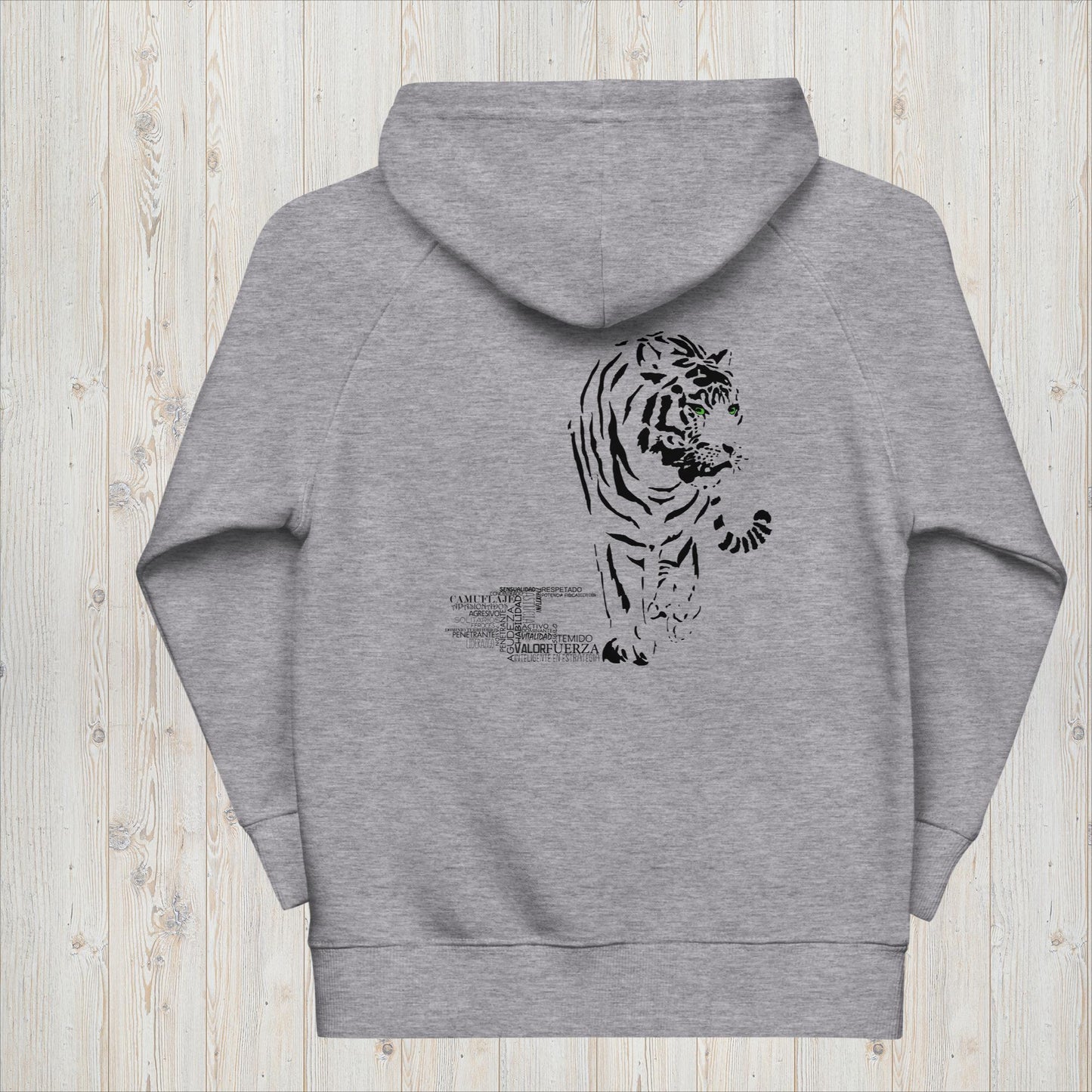 Sudadera capucha niñ@ TIGRE- Valor, inteligencia y sígilo