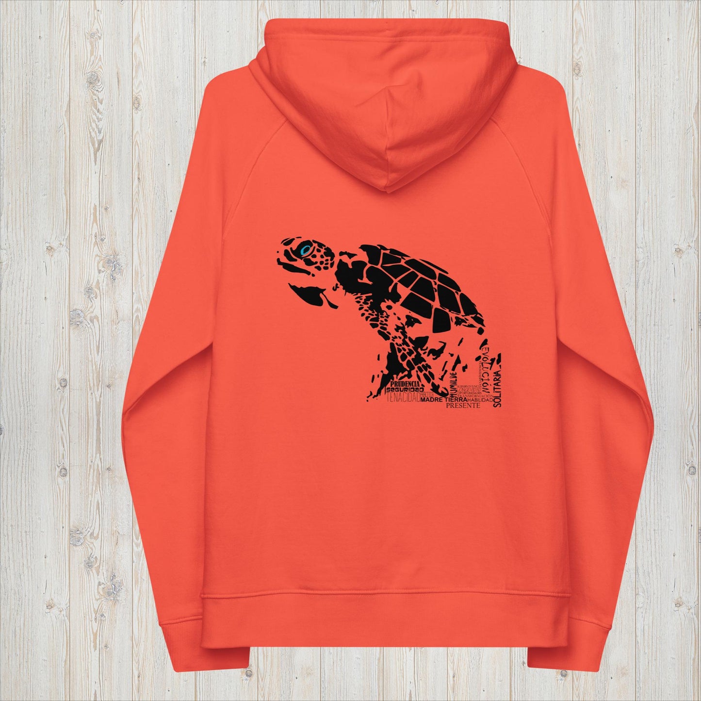 Sudadera capucha unisex TORTUGA - Perseverancia, serenidad y vivir en el presente