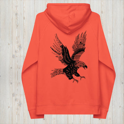 Sudadera capucha orgánica unisex ÁGUILA - Desapego, libertad y Gran Espíritu