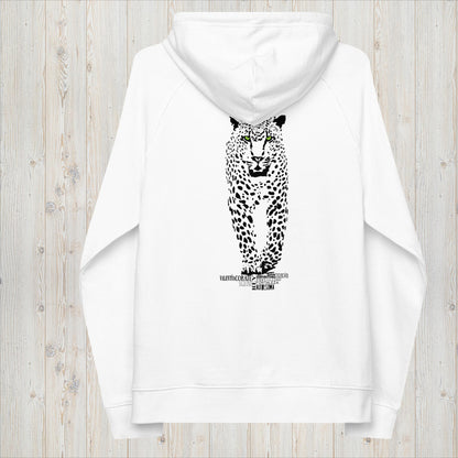 Sudadera capucha orgánica unisex JAGUAR - Valentía, fortaleza, guía espiritual