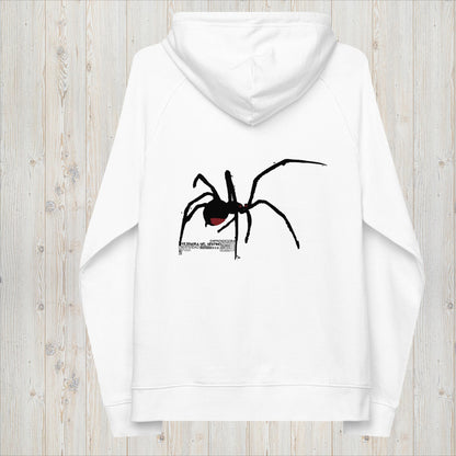 Sudadera capucha orgánica unisex ARAÑA - Tejedora del destino, creatividad y prosperidad