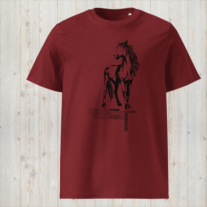 Manga corta unisex CABALLO - Viaje, valentía y rebeldía