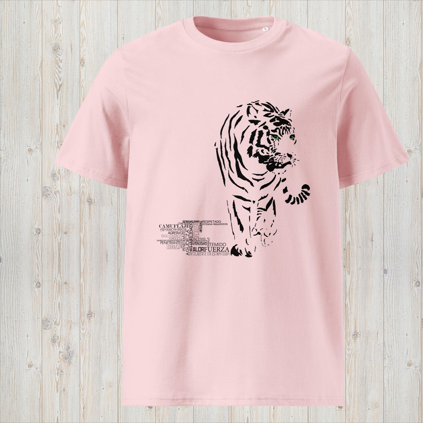 Manga corta unisex TIGRE- Valor, inteligencia y sígilo