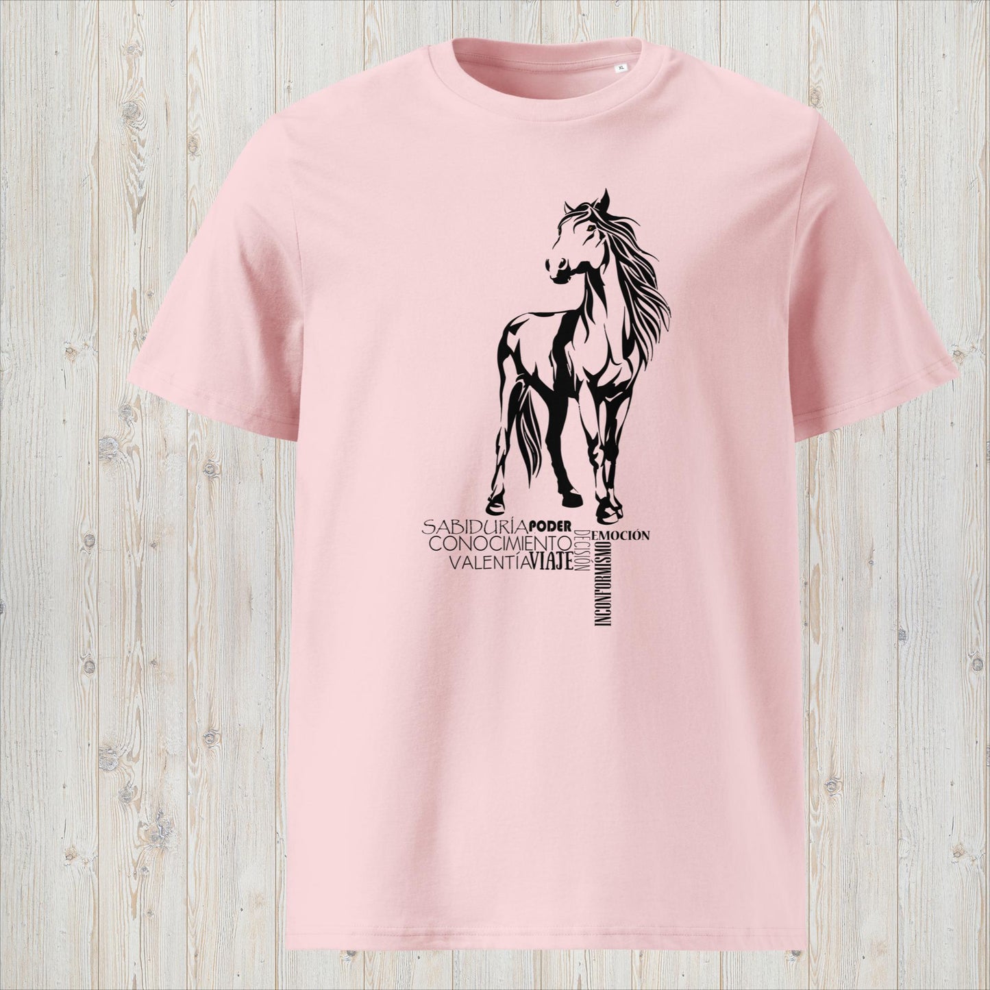 Manga corta unisex CABALLO - Viaje, valentía y rebeldía