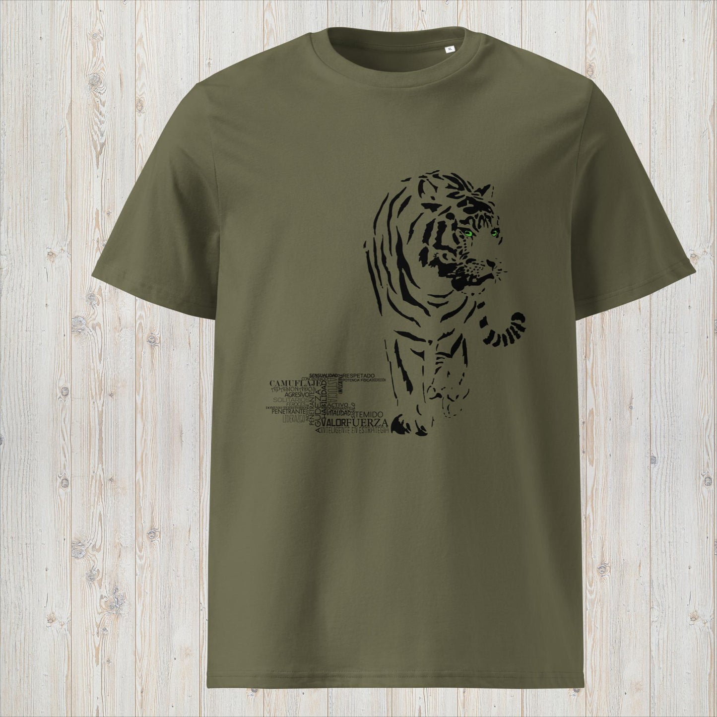 Manga corta unisex TIGRE- Valor, inteligencia y sígilo