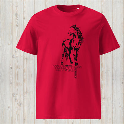 Manga corta unisex CABALLO - Viaje, valentía y rebeldía