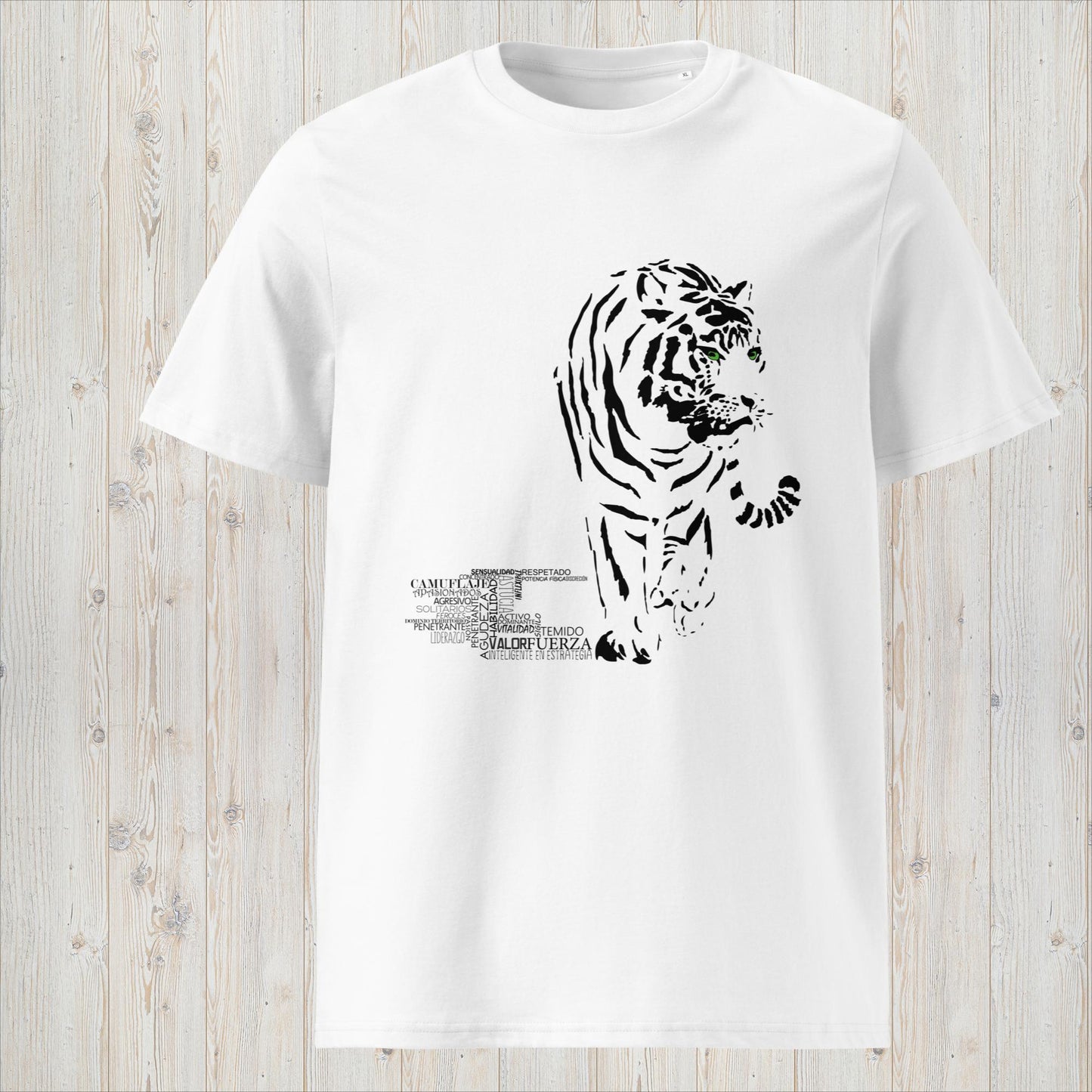 Manga corta unisex TIGRE- Valor, inteligencia y sígilo