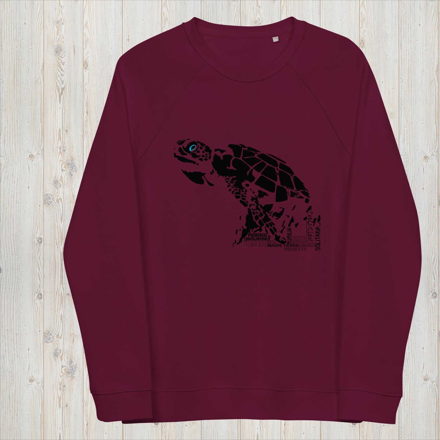 Sudadera orgánica unisex TORTUGA - Perseverancia, serenidad y vivir en el presente