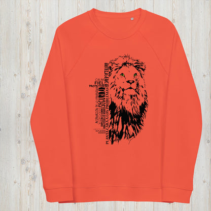 Sudadera orgánica unisex LEON- Protector, seguro de si mismo y familiar