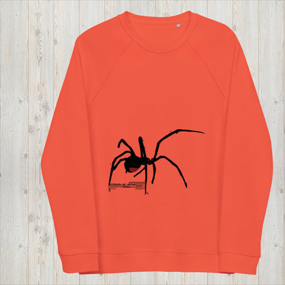 Sudadera orgánica unisex ARAÑA - Tejedora del destino, creatividad, prosperidad