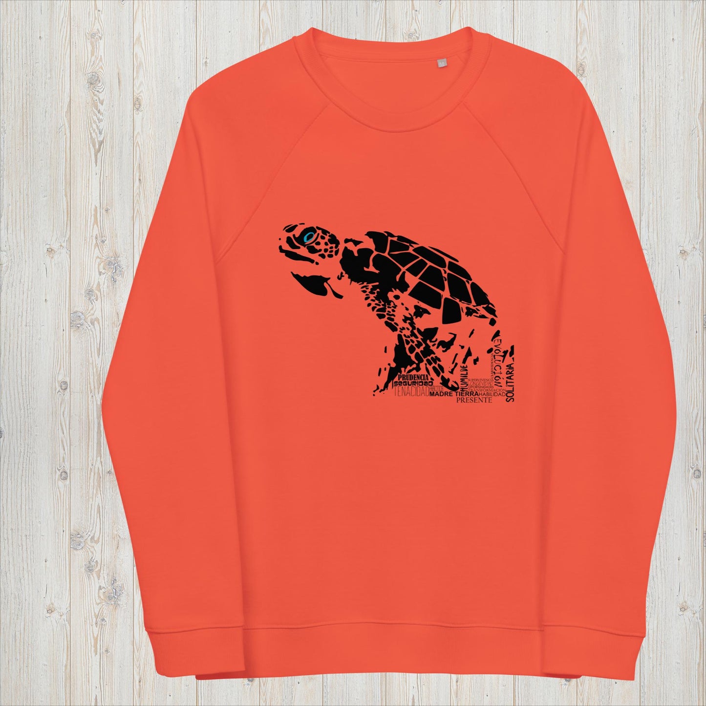 Sudadera orgánica unisex TORTUGA - Perseverancia, serenidad y vivir en el presente