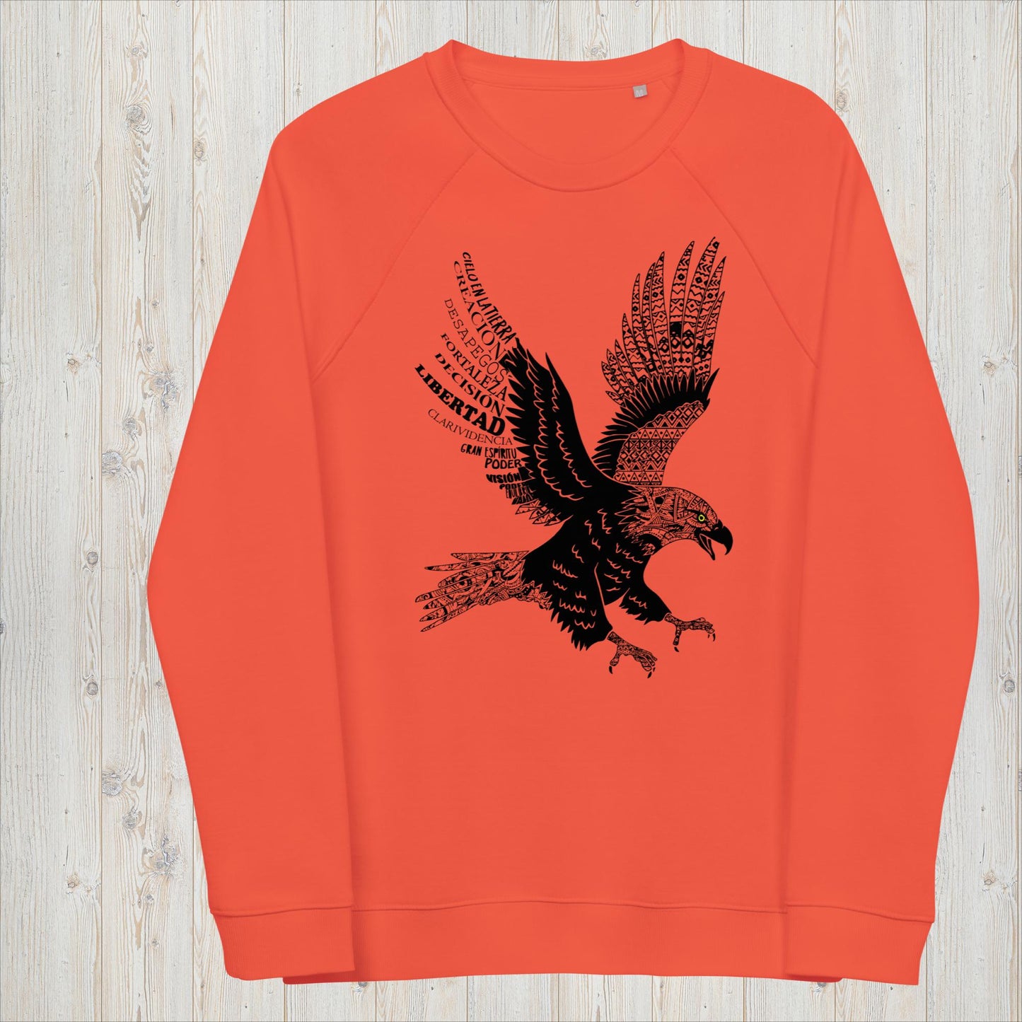 Sudadera orgánica unisex  ÁGUILA - Desapego, libertad, Gran Espíritu