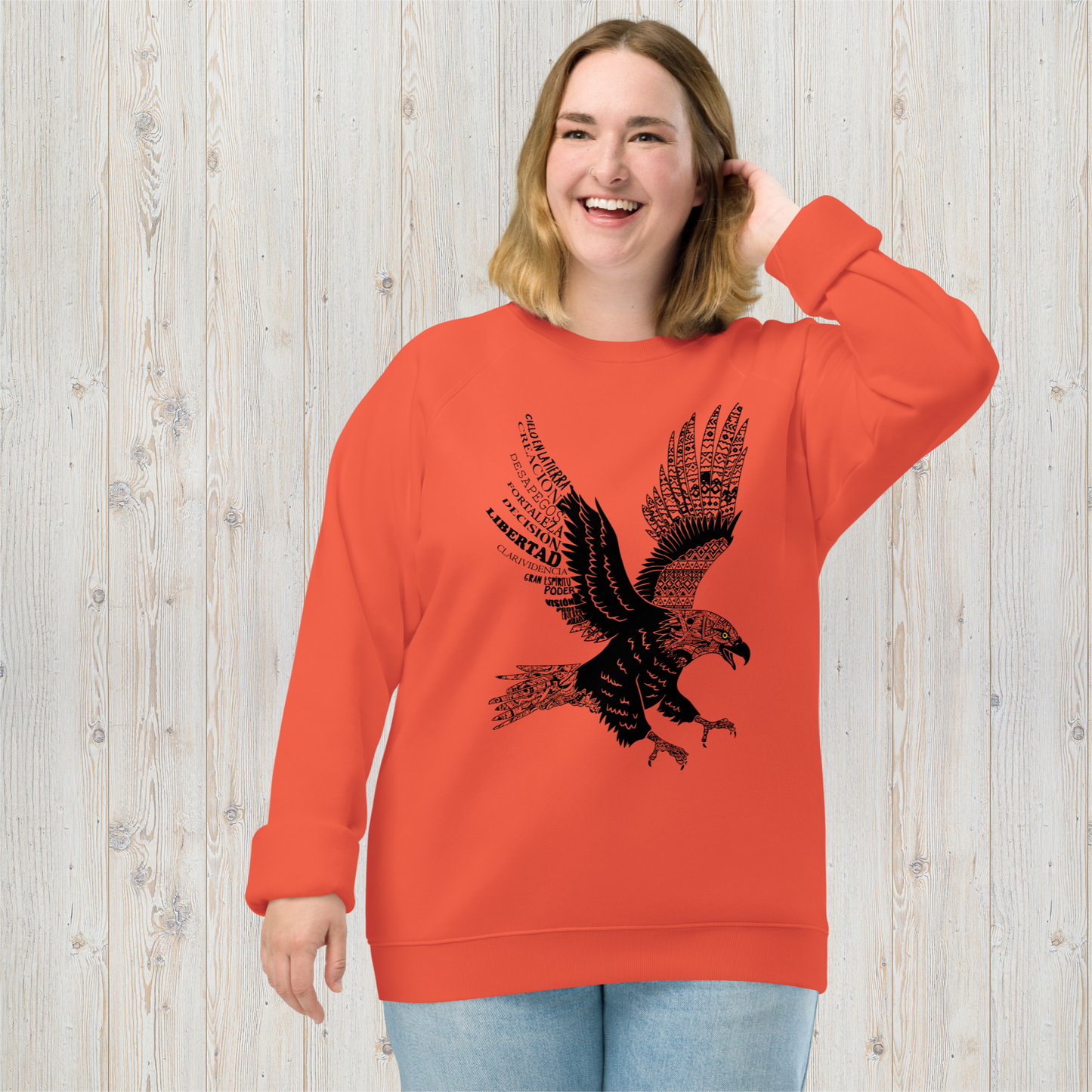 Sudadera orgánica unisex  ÁGUILA - Desapego, libertad, Gran Espíritu