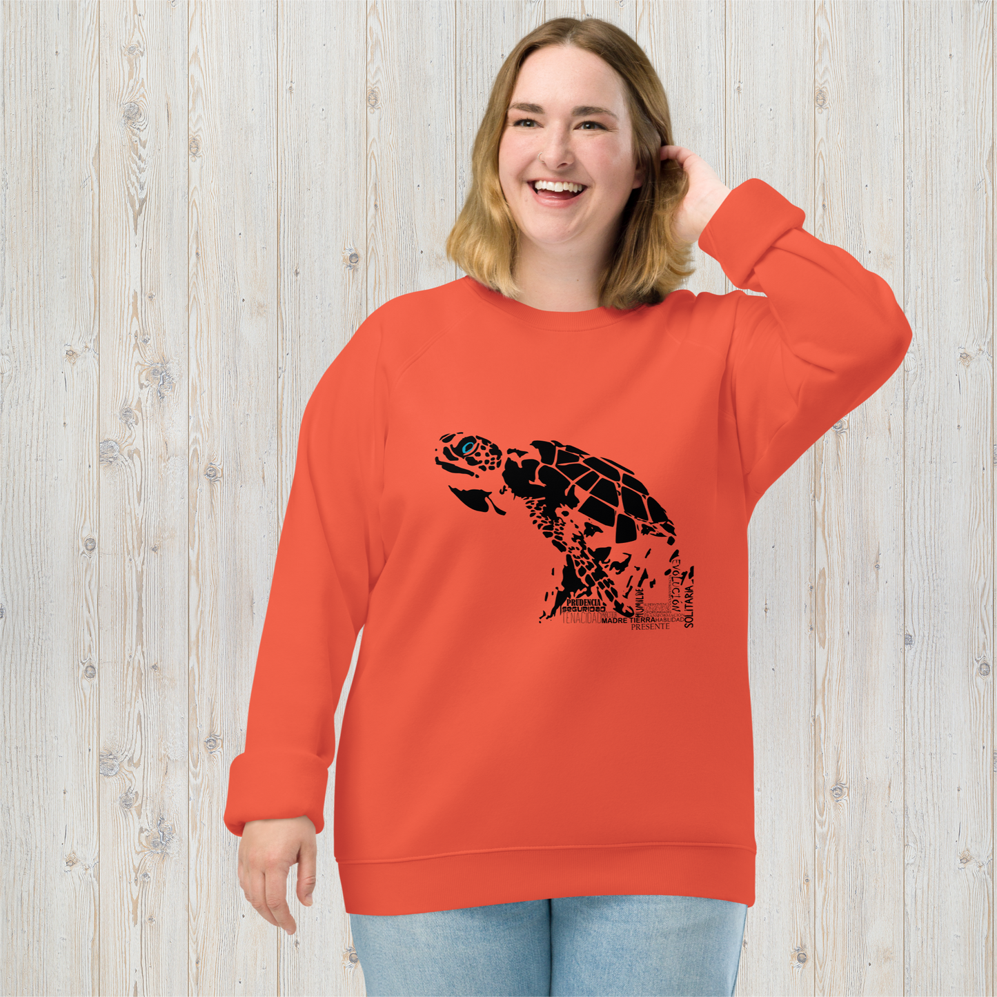 Sudadera orgánica unisex TORTUGA - Perseverancia, serenidad y vivir en el presente