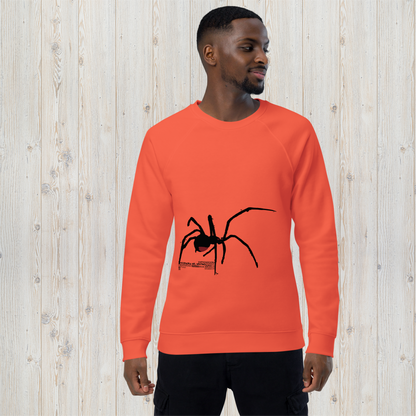 Sudadera orgánica unisex ARAÑA - Tejedora del destino, creatividad, prosperidad