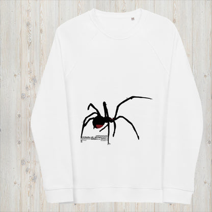 Sudadera orgánica unisex ARAÑA - Tejedora del destino, creatividad, prosperidad