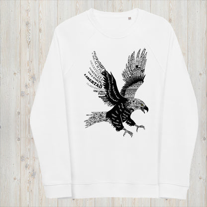 Sudadera orgánica unisex  ÁGUILA - Desapego, libertad, Gran Espíritu