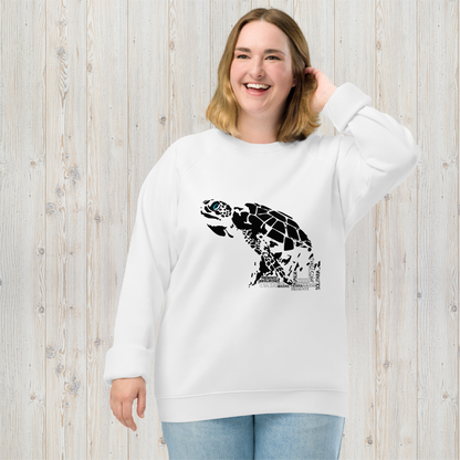 Sudadera orgánica unisex TORTUGA - Perseverancia, serenidad y vivir en el presente