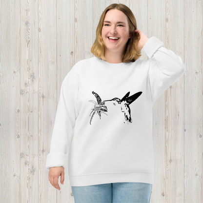 Sudadera orgánica unisex COLIBRÍ - Alegría, armonía, vitalidad