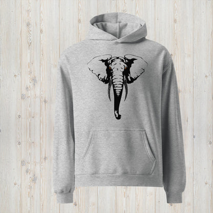 Sudadera oversize unisex ELEFANTE - Noble, familiar y sabiduría