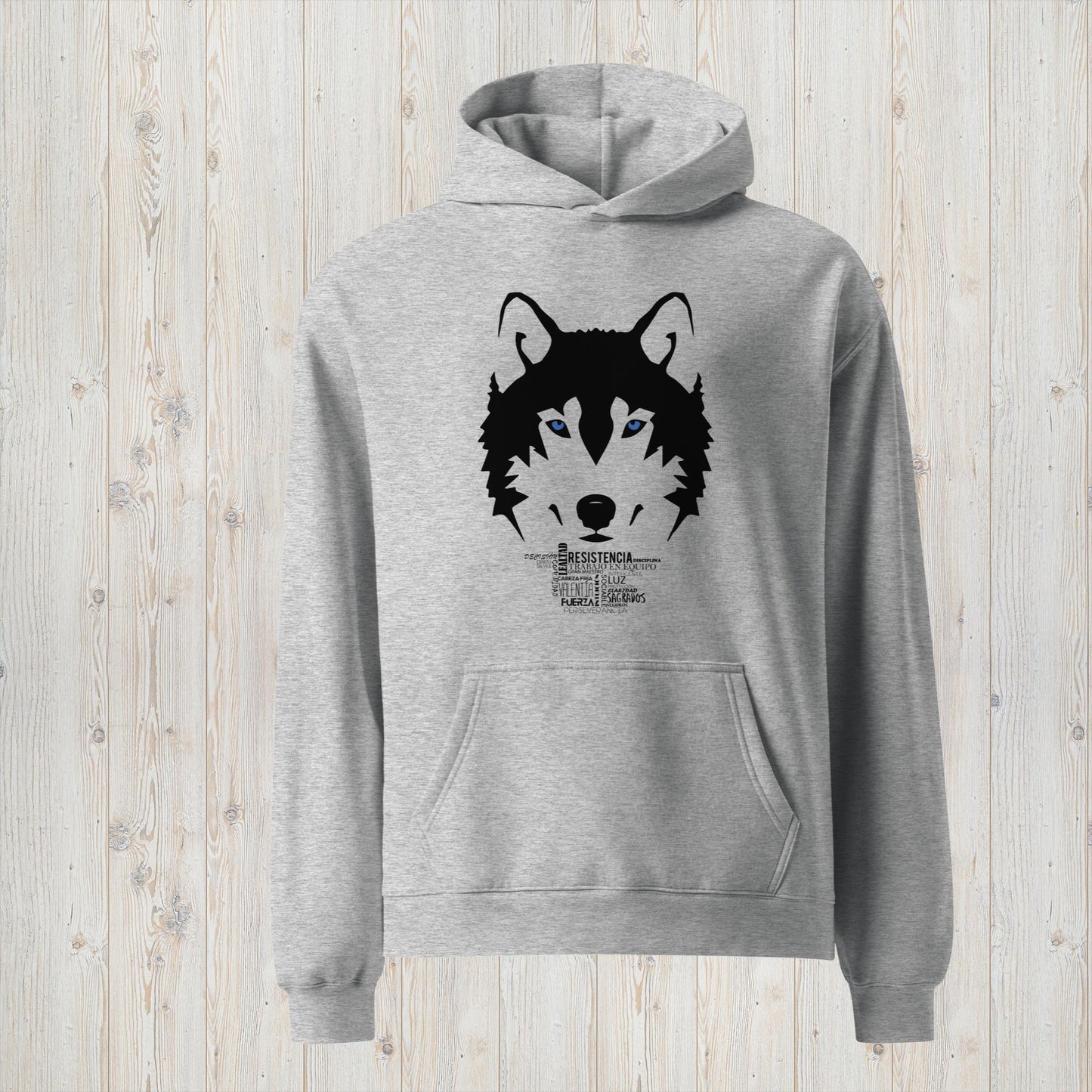 Sudadera oversize unisex LOBO - Maestro interior, liderazgo y fortaleza